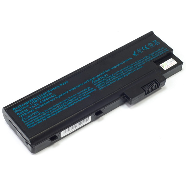 Аккумулятор PowerPlant для ноутбуков Acer Aspire 1680 (4UR18650F-2-QC140, AR2170LH)14,8V, 5200mAh